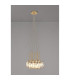 Keene 28.5cm 7 Light G9 1.5m Cluster Pendant French Gold / Clear Crystal Shade-3