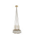 Keene 28.5cm 7 Light G9 1.5m Cluster Pendant French Gold / Clear Crystal Shade-4