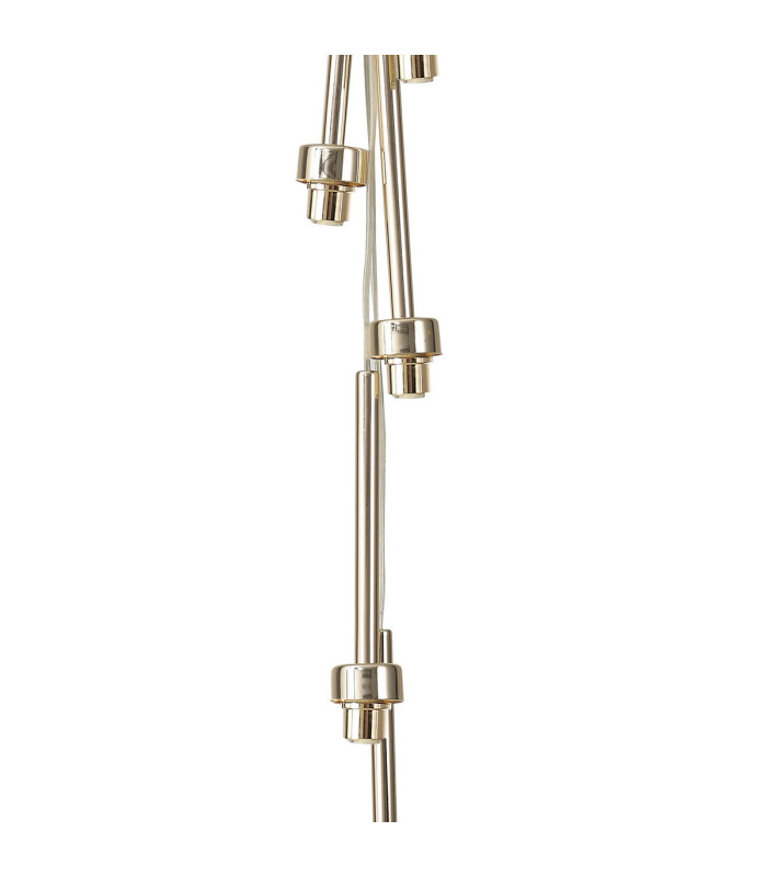 Keene 28.5cm 7 Light G9 1.5m Cluster Pendant French Gold / Clear Crystal Shade-8