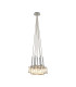 Keene 28.5cm 7 Light G9 1.5m Cluster Pendant Polished Chrome / Clear Crystal Shade-1