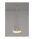 Keene 28.5cm 7 Light G9 1.5m Cluster Pendant Polished Chrome / Clear Crystal Shade-3