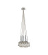 Keene 28.5cm 7 Light G9 1.5m Cluster Pendant Polished Chrome / Clear Crystal Shade-4