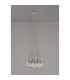 Keene 28.5cm 7 Light G9 1.5m Cluster Pendant Polished Chrome / Clear Crystal Shade-12