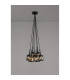 Keene 28.5cm 7 Light G9 1.5m Cluster Pendant Satin Black / Smoke Crystal Shade-3