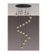 Keene 19 Light G9 2m Oval Multiple Pendant Satin Black / Smoke Crystal Shade Item Weight: 24.1kg-3