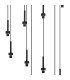 Keene 19 Light G9 2m Oval Multiple Pendant Satin Black / Smoke Crystal Shade Item Weight: 24.1kg-8
