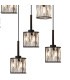 Keene 19 Light G9 2m Oval Multiple Pendant Sand Black / Clear Crystal Shade Item Weight: 24.1kg-7