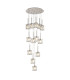 Keene 56cm 13 Light G9 2.5m Round Multiple Pendant Polished Chrome / Clear Crystal Shade-1