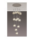 Keene 56cm 13 Light G9 2.5m Round Multiple Pendant Polished Chrome / Clear Crystal Shade-3