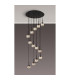 Keene 56cm 13 Light G9 2.5m Round Multiple Pendant Sand Black / Clear Crystal Shade Item Weight: 15.91kg-3