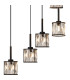 Keene 56cm 13 Light G9 2.5m Round Multiple Pendant Sand Black / Clear Crystal Shade Item Weight: 15.91kg-7