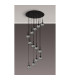 Keene 56cm 13 Light G9 2.5m Round Multiple Pendant Sand Black / Clear Crystal Shade Item Weight: 15.91kg-12