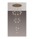 Keene 76.8cm 19 Light G9 3.5m Round Multiple Pendant French Gold / Clear Crystal Shade Item Weight: 25.1kg-3