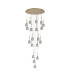Keene 76.8cm 19 Light G9 3.5m Round Multiple Pendant French Gold / Clear Crystal Shade Item Weight: 25.1kg-4