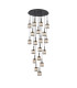 Keene 76.8cm 19 Light G9 3.5m Round Multiple Pendant Sand Black / Clear Crystal Shade Item Weight: 25.1kg-1