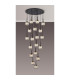 Keene 76.8cm 19 Light G9 3.5m Round Multiple Pendant Sand Black / Clear Crystal Shade Item Weight: 25.1kg-3