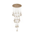 Keene 87.8cm 24 Light G9 5m Round Multiple Pendant French Gold / Clear Crystal Shade Item Weight: 32.4kg-1
