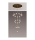 Keene 87.8cm 24 Light G9 5m Round Multiple Pendant French Gold / Clear Crystal Shade Item Weight: 32.4kg-3