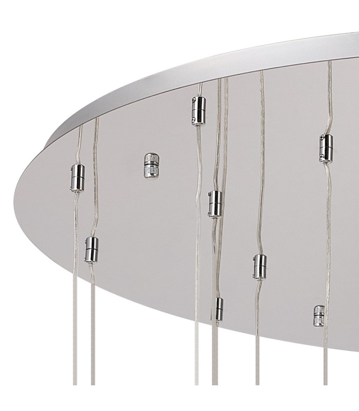 Keene 87.8cm 24 Light G9 5m Round Multiple Pendant Polished Chrome / Clear Crystal Shade Item Weight: 32.4kg-5