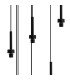 Keene 87.8cm 24 Light G9 5m Round Multiple Pendant Satin Black / Smoke Crystal Shade Item Weight: 32.4kg-7