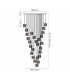 Keene 87.8cm 24 Light G9 5m Round Multiple Pendant Sand Black / Clear Crystal Shade Item Weight: 32.4kg-2