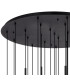 Keene 87.8cm 24 Light G9 5m Round Multiple Pendant Sand Black / Clear Crystal Shade Item Weight: 32.4kg-5