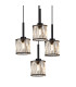 Keene 87.8cm 24 Light G9 5m Round Multiple Pendant Sand Black / Clear Crystal Shade Item Weight: 32.4kg-8