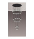 Keene 87.8cm 24 Light G9 5m Round Multiple Pendant Sand Black / Clear Crystal Shade Item Weight: 32.4kg-13