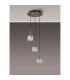 Keene 30cm 3 Light G9 2m Round Pendant Antique Brass / Clear Crystal Shade-10