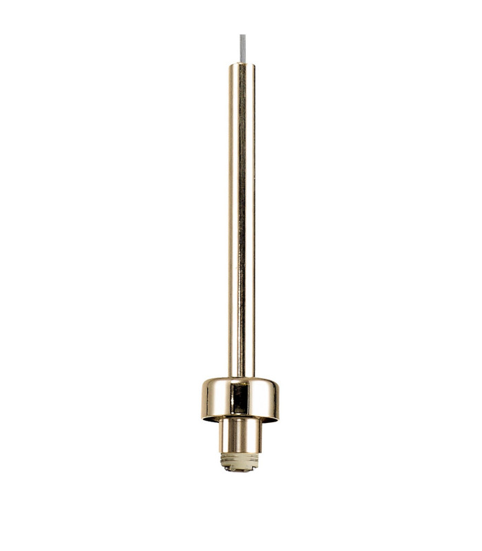 Keene 30cm 3 Light G9 2m Round Pendant French Gold / Clear Crystal Shade-6