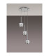 Keene 30cm 3 Light G9 2m Round Pendant Polished Chrome / Clear Crystal Shade-10