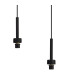 Keene 30cm 3 Light G9 2m Round Pendant Satin Black / Smoke Crystal Shade-6