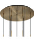 Keene 50cm 9 Light G9 2.5m Round Multiple Pendant Antique Brass / Clear Crystal Shade-6