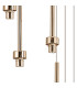 Keene 50cm 9 Light G9 2.5m Round Multiple Pendant French Gold / Clear Crystal Shade-6