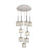 Keene 50cm 9 Light G9 2.5m Round Multiple Pendant Polished Chrome / Clear Crystal Shade-1