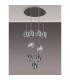 Keene 50cm 9 Light G9 2.5m Round Multiple Pendant Polished Chrome / Clear Crystal Shade-9
