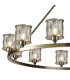 Keene 105.8cm 12 Light Round G9 Telescopic Light Antique Brass / Clear Crystal Shade-6