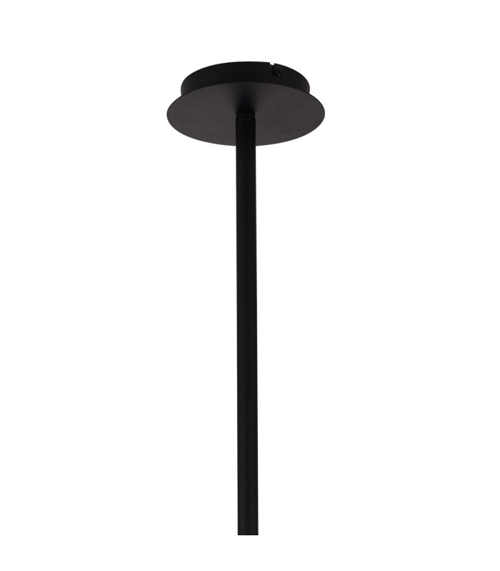 Keene 90.8cm 8 + 4 Light Round G9 Telescopic Light Sand Black / Clear Crystal Shade-5
