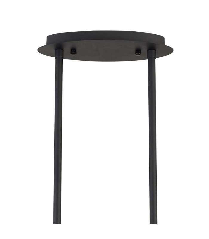 Keene 8 Light Oval G9 Telescopic Light Sand Black / Clear Crystal Shade-5