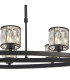 Keene 8 Light Oval G9 Telescopic Light Sand Black / Clear Crystal Shade-7