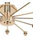 Keene 91.8cm 12 Light G9 Semi Flush French Gold / Clear Crystal Shade-10