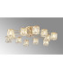 Keene 91.8cm 12 Light G9 Semi Flush French Gold / Clear Crystal Shade-14