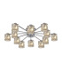 Keene 91.8cm 12 Light G9 Semi Flush Polished Chrome / Clear Crystal Shade-1