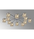 Keene 91.8cm 12 Light G9 Semi Flush Polished Chrome / Clear Crystal Shade-3