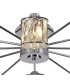 Keene 91.8cm 12 Light G9 Semi Flush Polished Chrome / Clear Crystal Shade-5