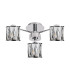Keene 44.2cm 3 Light G9 Semi Flush Polished Chrome / Clear Crystal Shade-4