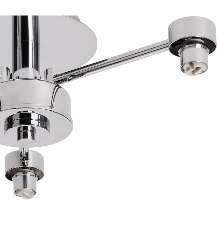 Keene 44.2cm 3 Light G9 Semi Flush Polished Chrome / Clear Crystal Shade-6