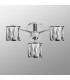 Keene 44.2cm 3 Light G9 Semi Flush Polished Chrome / Clear Crystal Shade-9