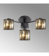Keene 44.2cm 3 Light G9 Semi Flush Sand Black / Smoked Crystal Shade-3