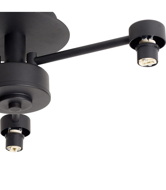 Keene 44.2cm 3 Light G9 Semi Flush Sand Black / Smoked Crystal Shade-6